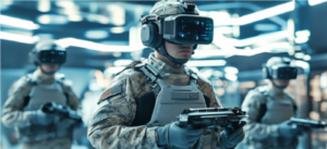 VX60 portable - vrxjourney 39003 military personnel using VR for training